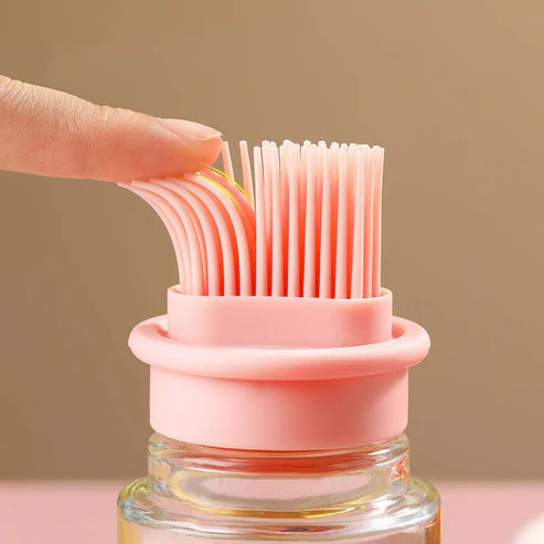Portable Oil Bottle with Brush by kitchens Gadgetry